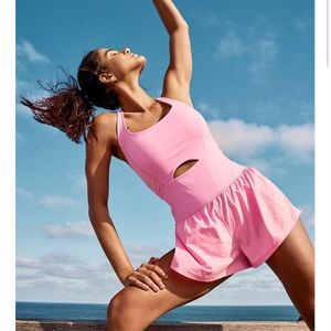 Pink free people Righteous runsie romper